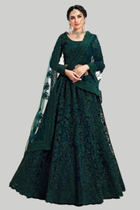 Model in Anarkali Dress